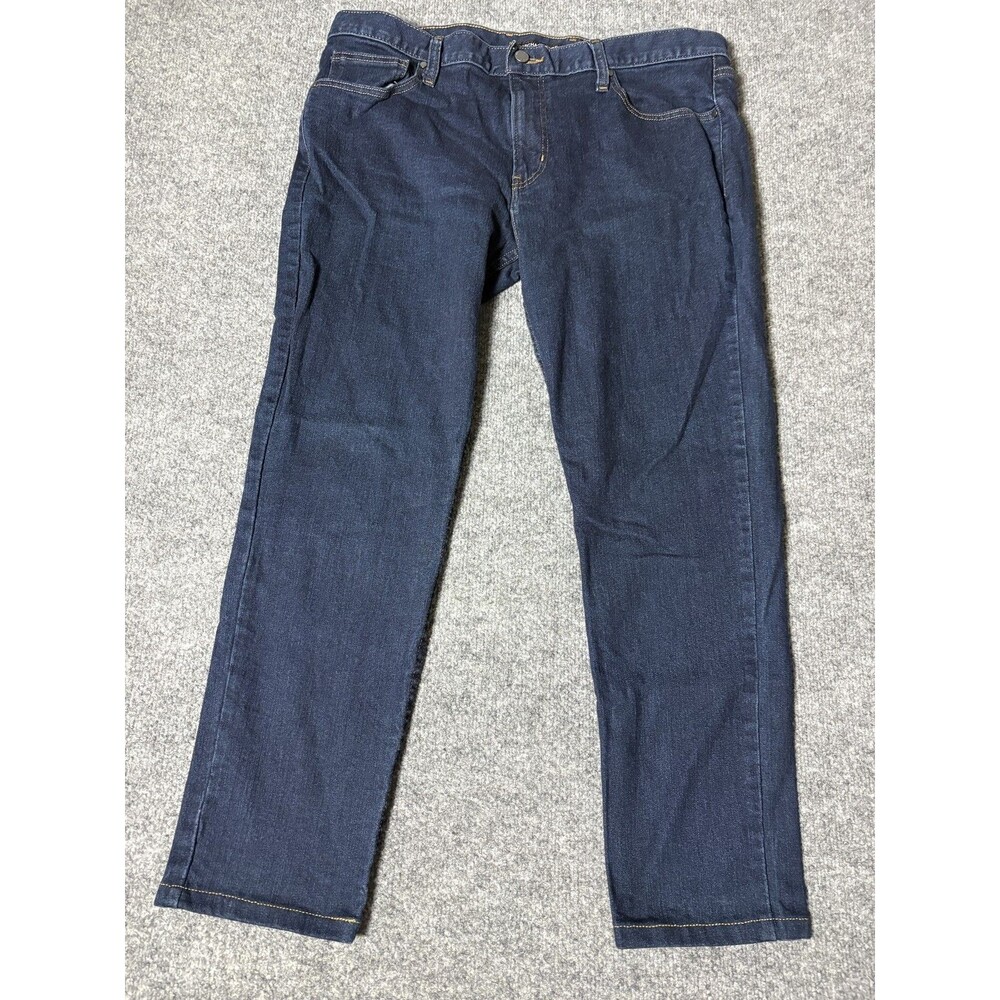 Michael Kors Parker Slim Fit Jeans Mens 36x27 Blue Dark Wash Stretch Denim